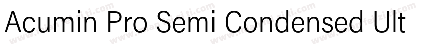 Acumin Pro Semi Condensed Ult Blk字体转换